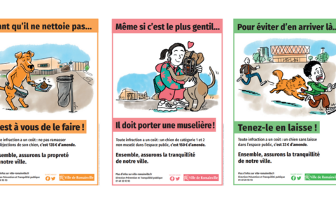 Chiens dans la ville : propreté et tranquillité !