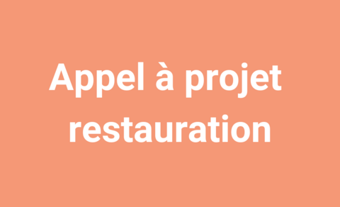 Évènements de l'été : appel à projet restauration