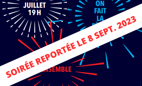 Report des festivités du 13 juillet