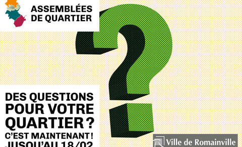 Assemblées de quartier : partagez vos questions !