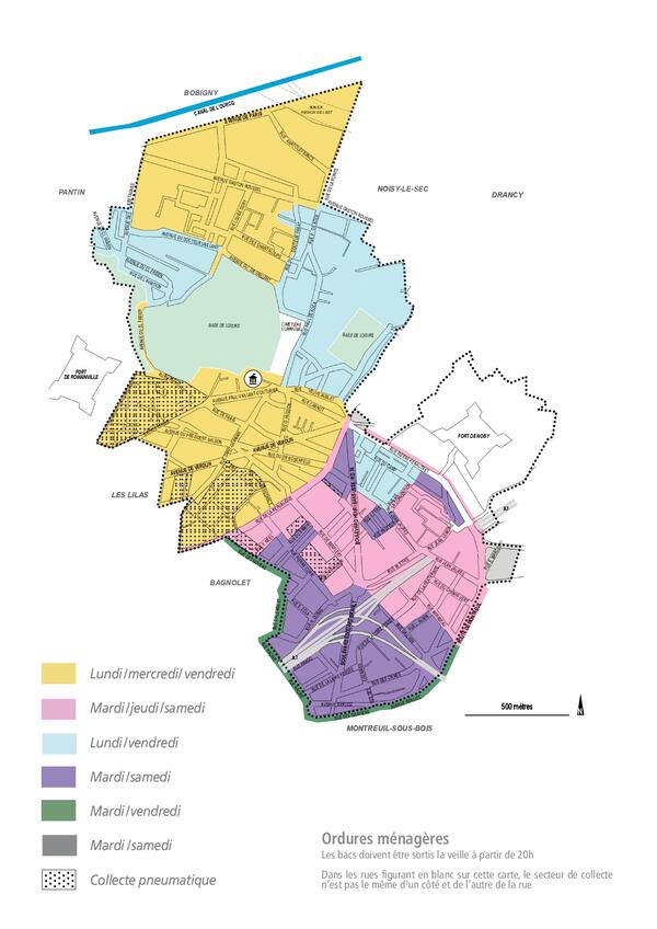 carte ordures menageres